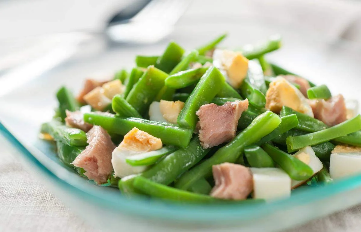 🥗 Салат со стручковой фасолью и тунцом 🥗