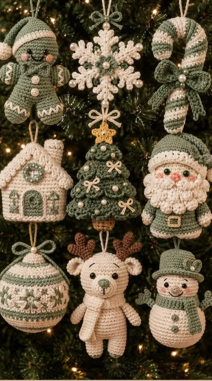 Вяжем игрушки на ёлку 🌲