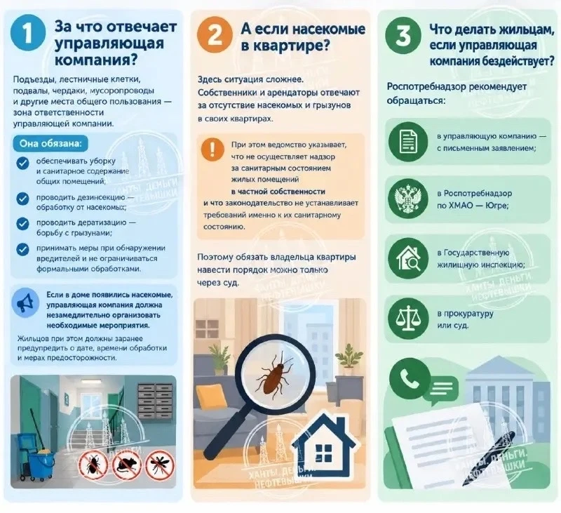 ❗️Роспотребнадзор объяснил, кто травит тараканов в многоэтажке