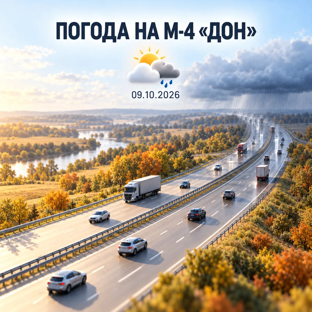 🌤🌦 Погода на М-4 «Дон»