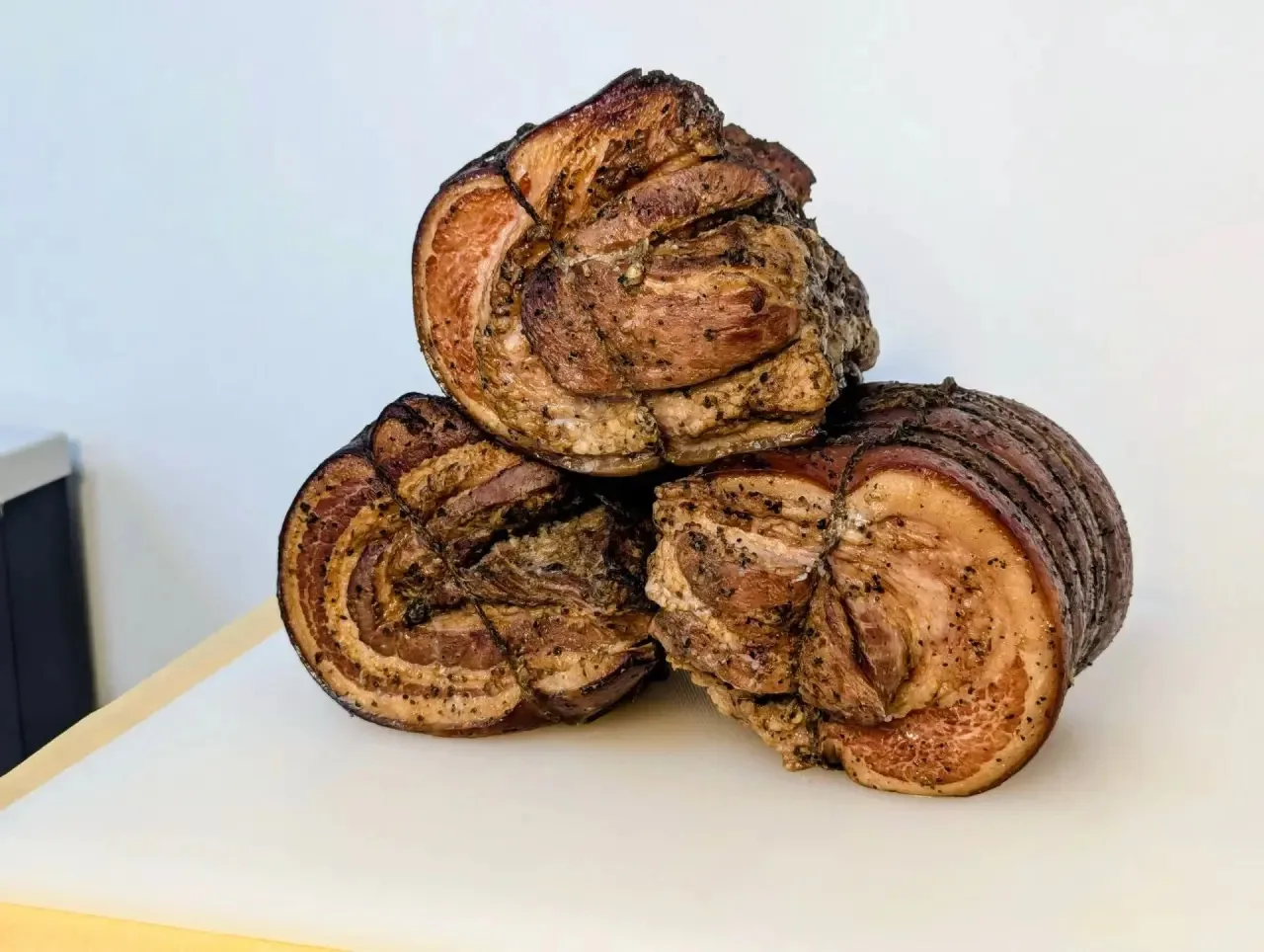 Рулет из свинины только что из печи! ♨️🤤🧡
