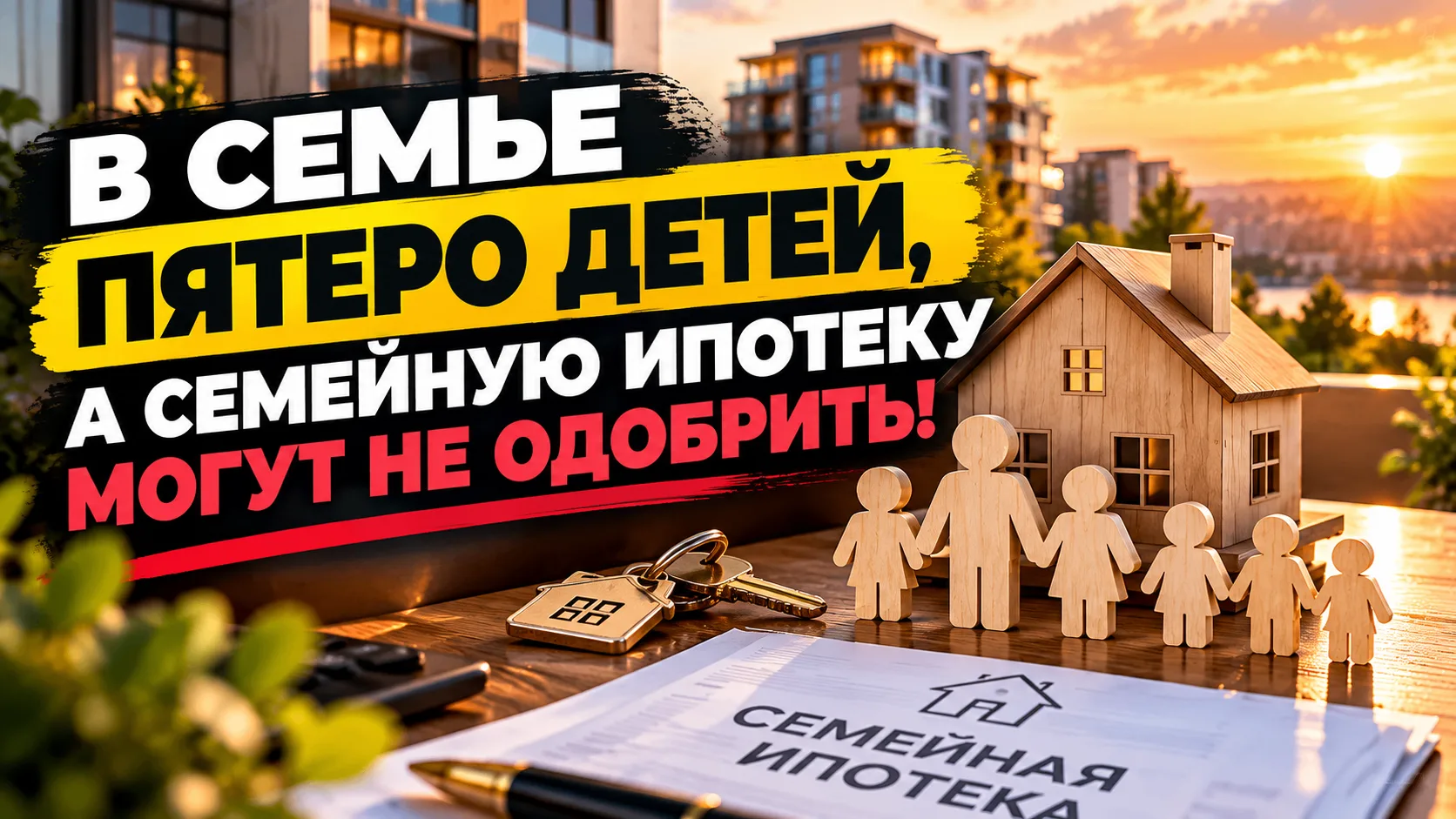 🔥 В семье пятеро детей, а семейную ипотеку могут не одобрить! 😳
