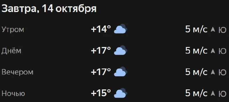 Прогноз погоды☀️