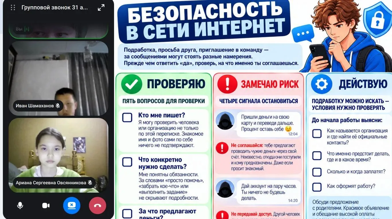 «Разговоры о важном»,  тема—  «Безопасность в сети Интернет».