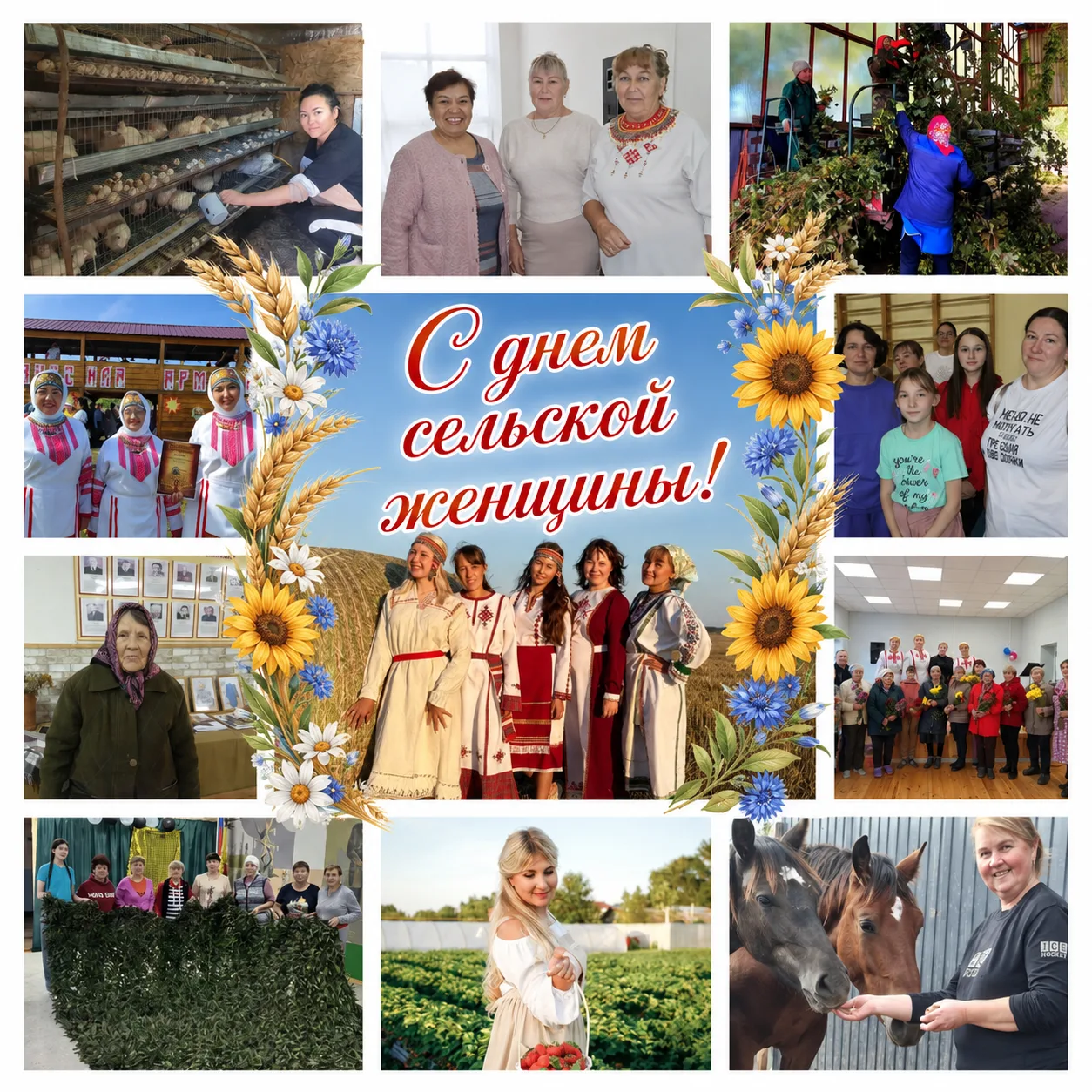 Поздравление главы Цивильского округа Владимира Глухова с Днем сельской женщины!