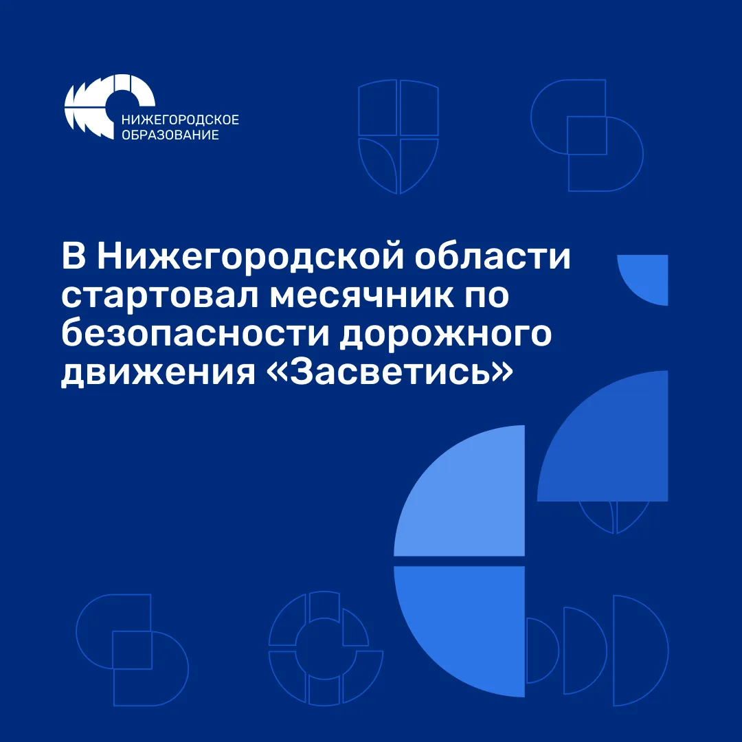 В Нижегородской области стартовал месячник по безопасности дорожного движения «Засветись»