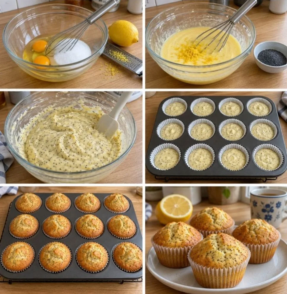 🍋 Лимонные кексы с маком — маленькое дополнение к большому чаепитию