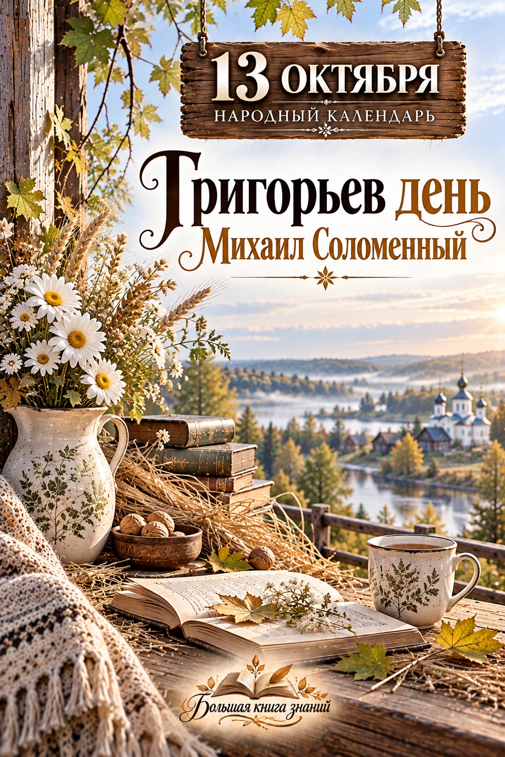 🍂 13 ОКТЯБРЯ — ГРИГОРЬЕВ ДЕНЬ, МИХАИЛ СОЛОМЕННЫЙ