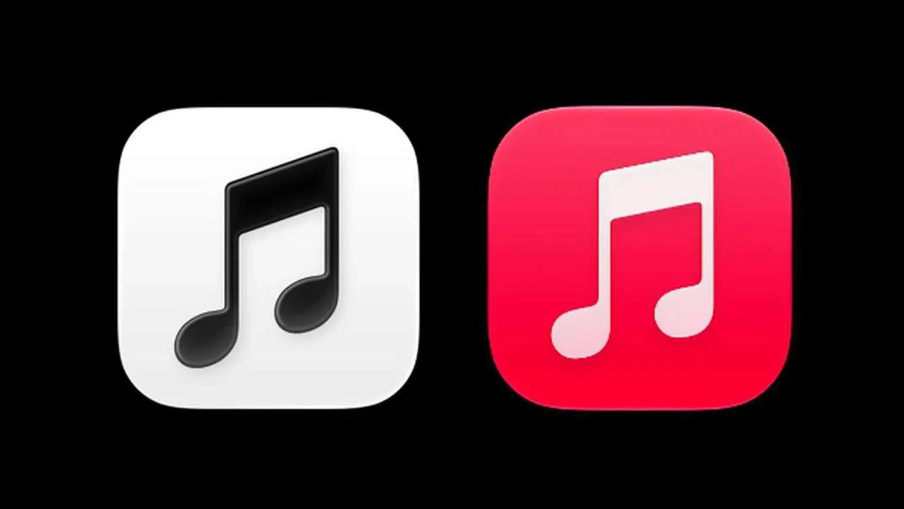 В iOS 27.2 beta 4 иконка Apple Music стала чёрно-белой.