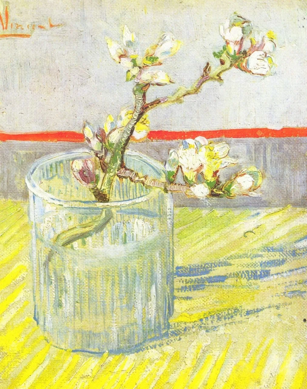Винсент Ван Гог «Ветка цветущего миндаля», 1888 г.