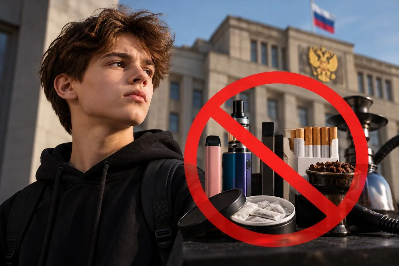 Россиянам, родившимся в 2009 году и позже, хотят пожизненно запретить вейпы и табак