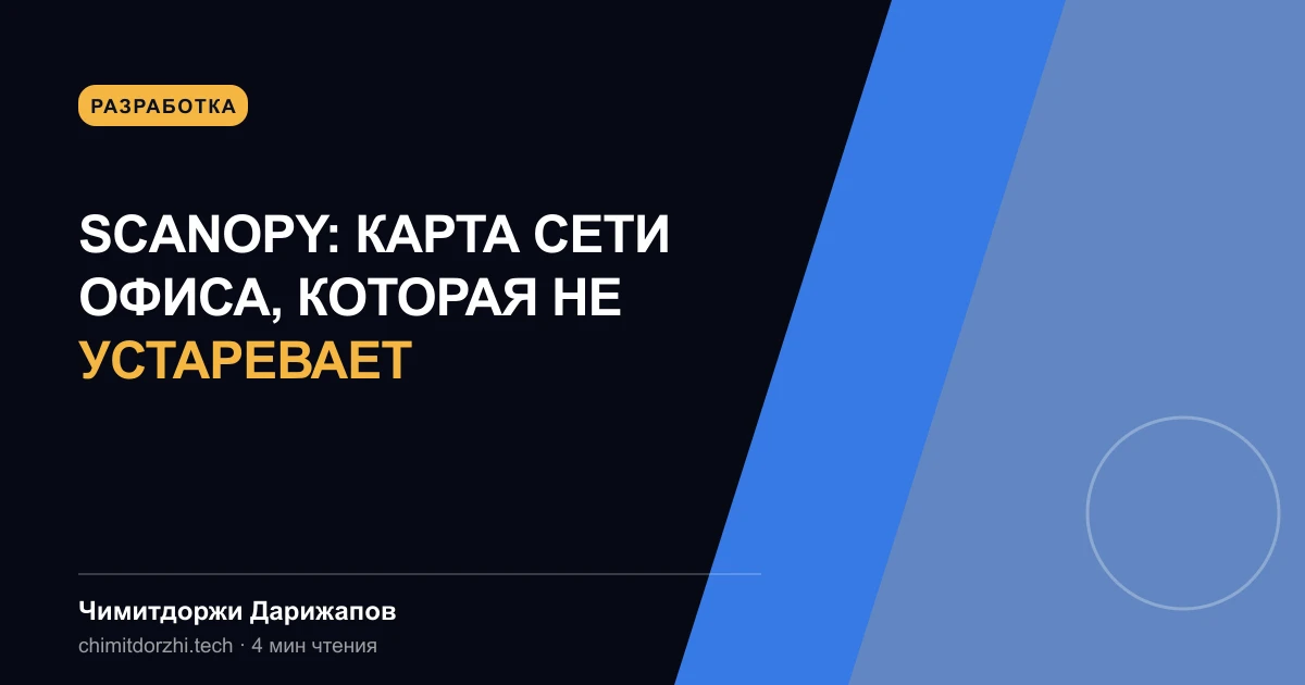 Scanopy: карта сети офиса, которая не устаревает