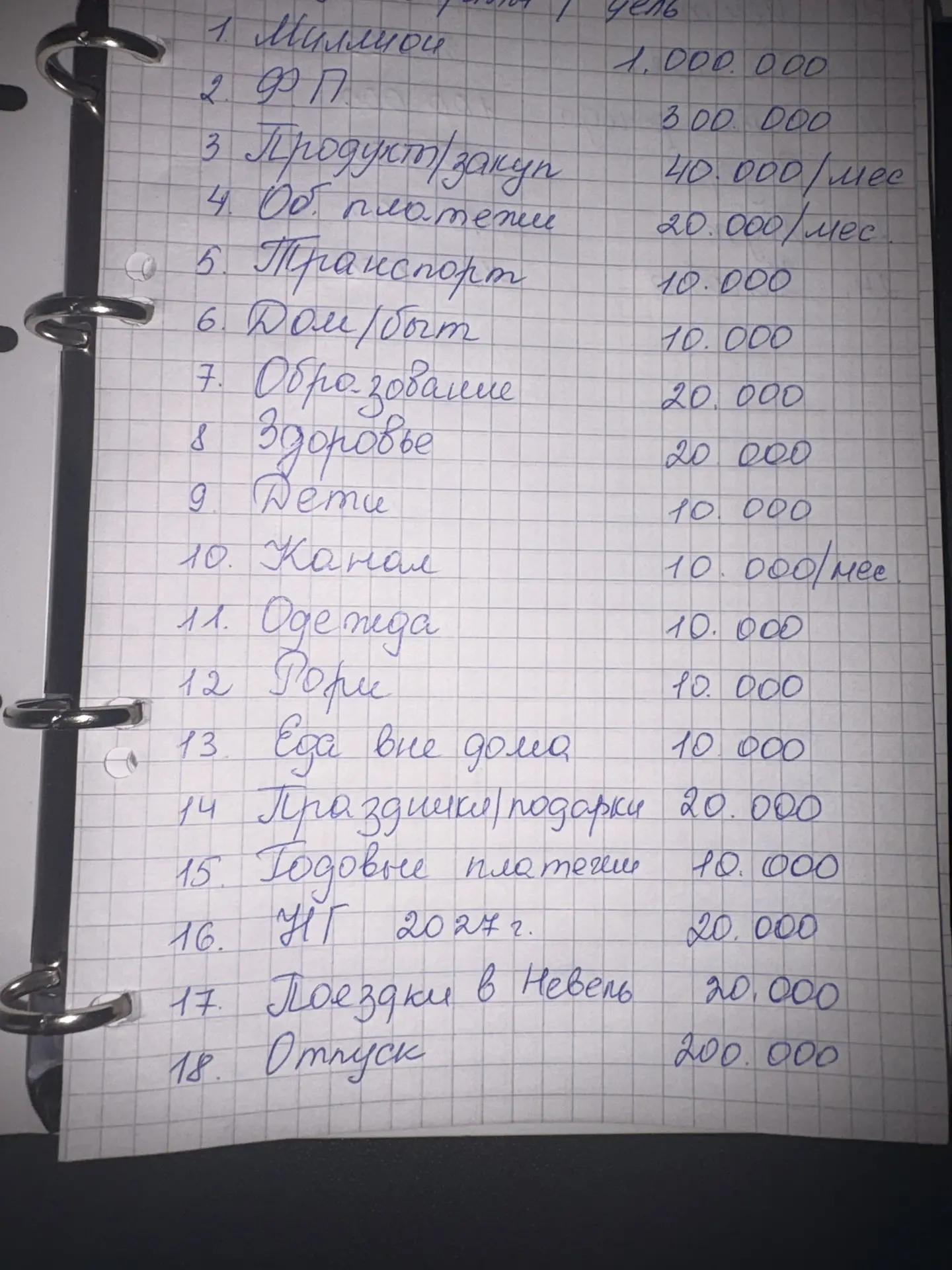 Уже готовлюсь к приходу своих планировщиков бюджета, чтоб распределять деньги по систем...