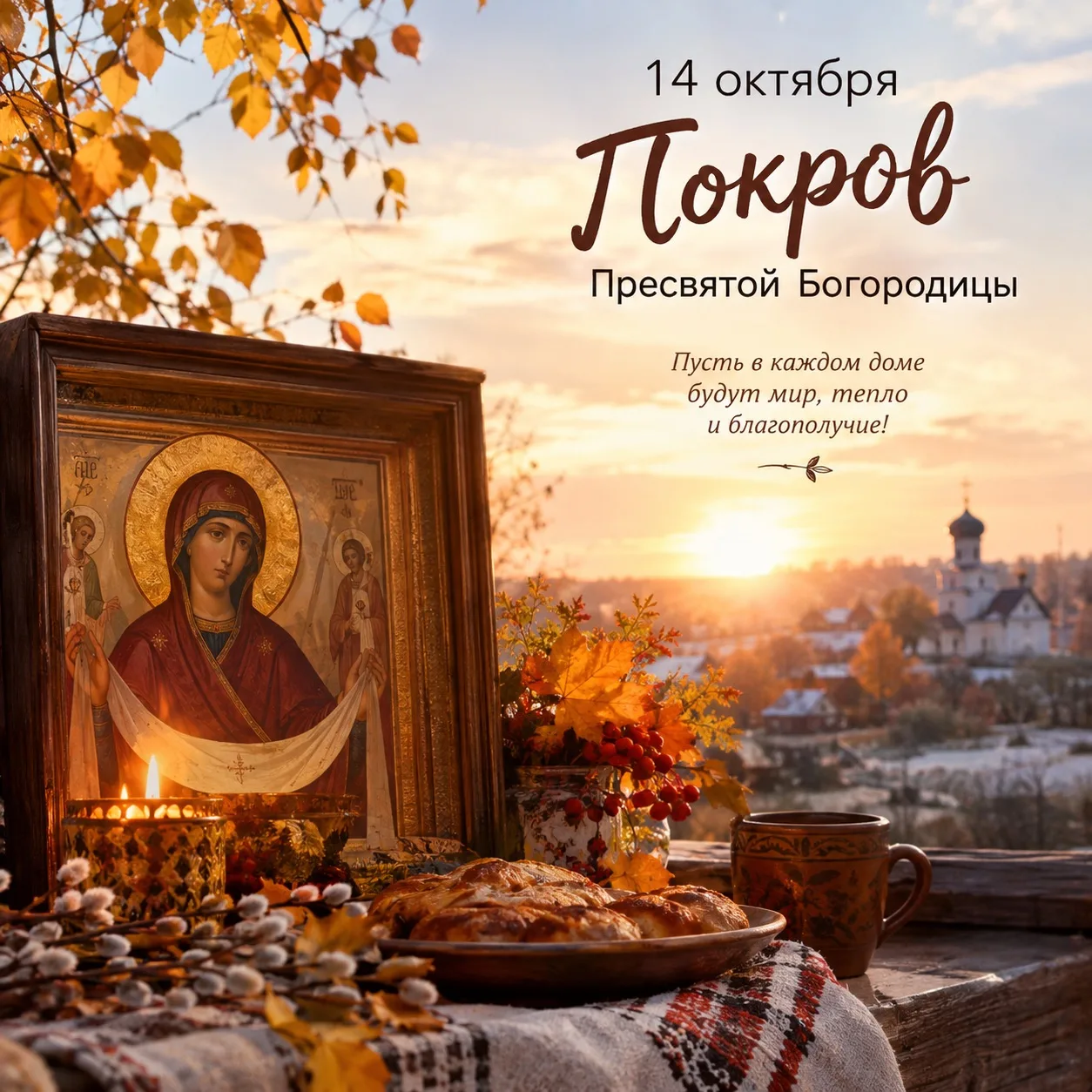 🍂 14 октября — Покров Пресвятой Богородицы: праздник, согретый традициями и народной м...