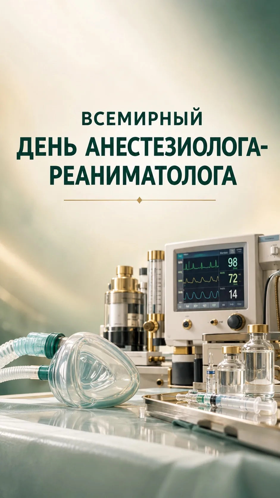 🔥 Коллеги, с Днем анестезиолога-реаниматолога!