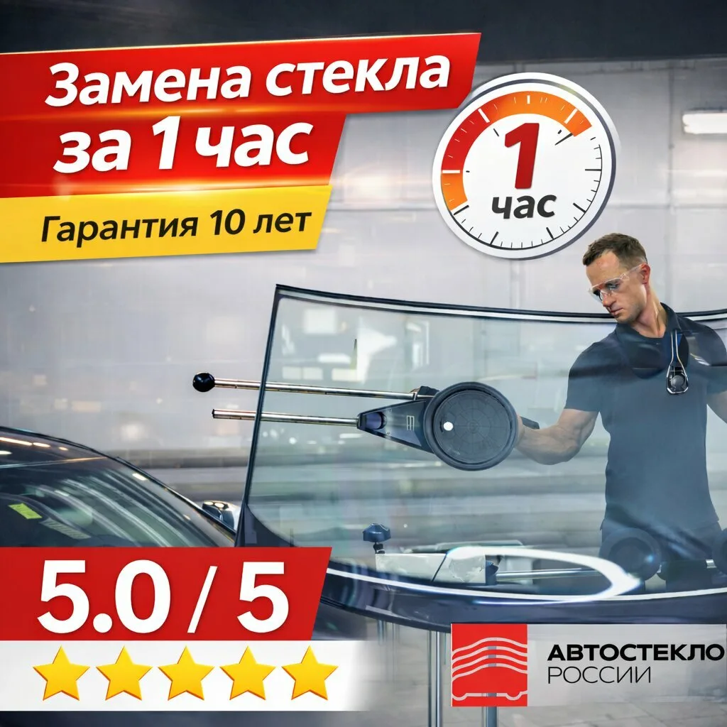 Замена и ремонт автостекол за 1 час