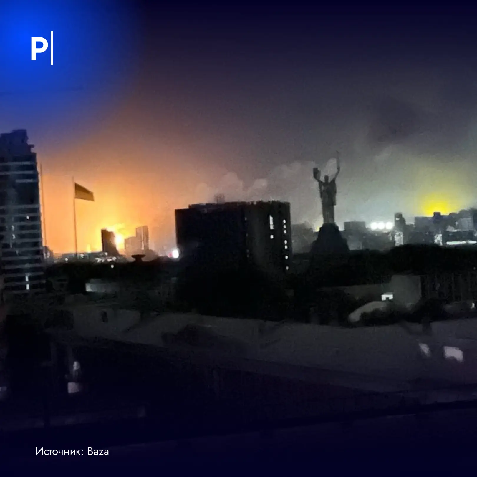 ❗️Киев погрузился во тьму после повреждения всех ТЭЦ города и ТЭС в Киевской области.