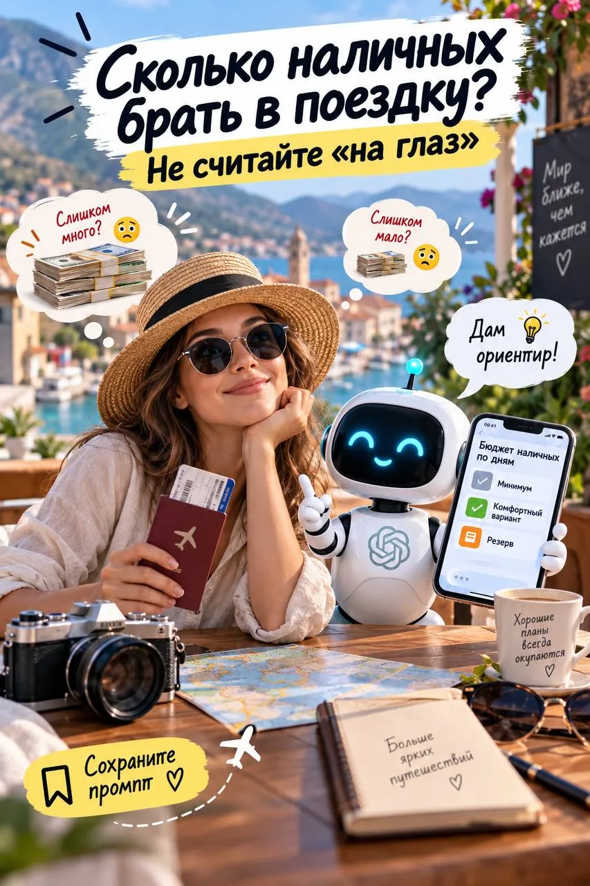 🤖Сколько наличных брать в поездку? Не считайте «на глаз»