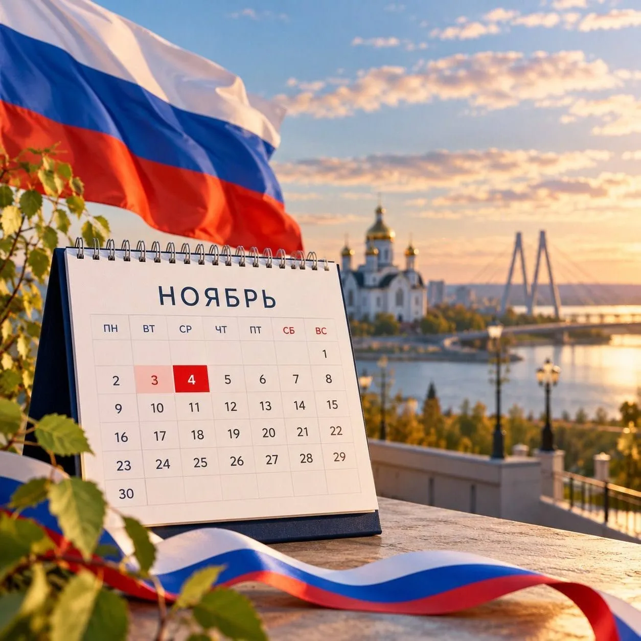 В ноябре ожидается дополнительный выходной день.