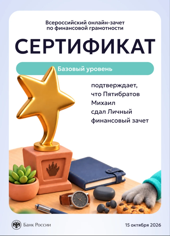 Ученики нашей школы принимают участие во Всероссийском проекте «Финансовый зачёт» — пра...