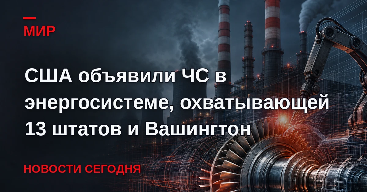 Минэнерго США объявило чрезвычайную ситуацию в энергосистеме, охватывающей 13 штатов и ...