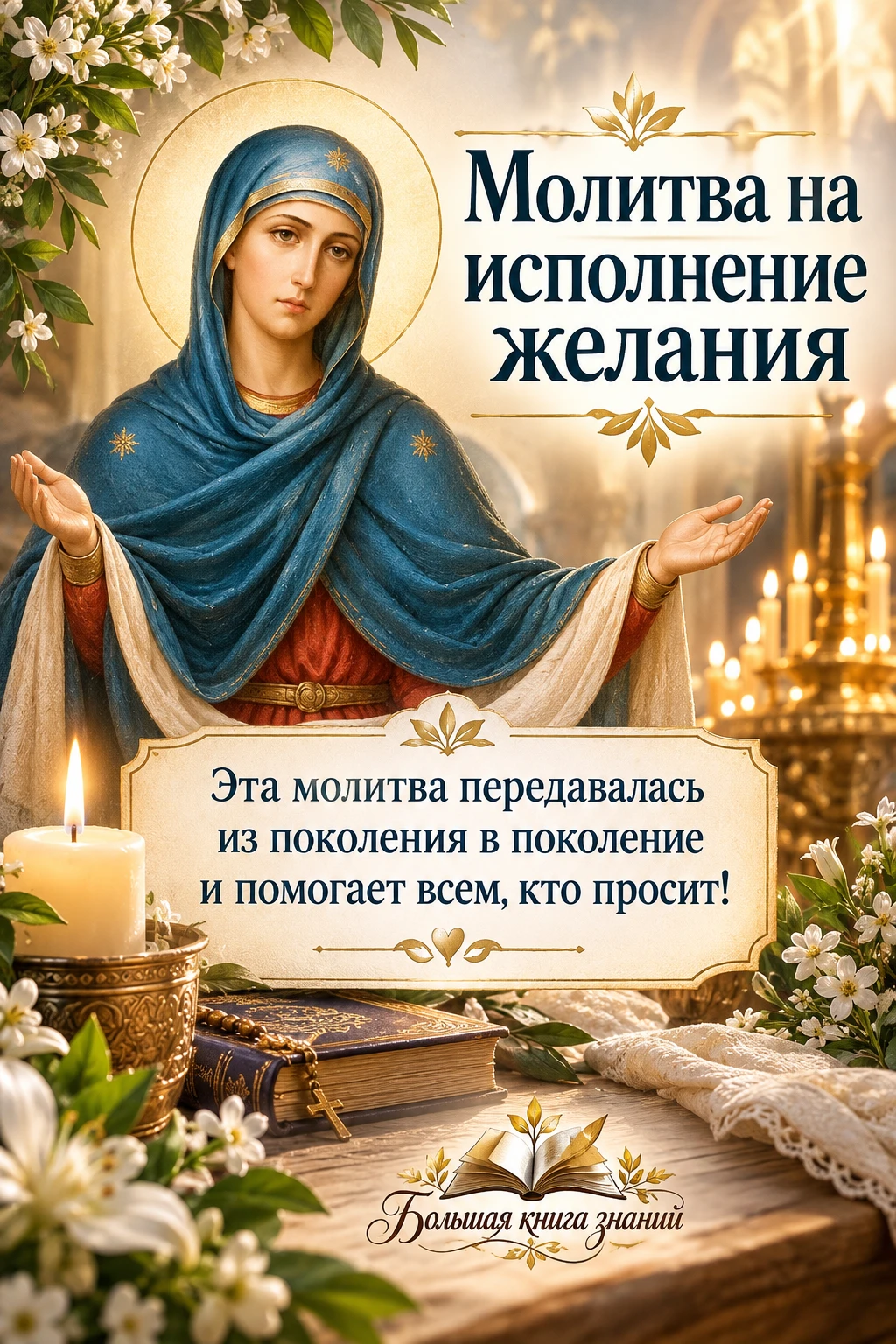 🙏💫Эта молитва передавалась из поколения в поколение и помогает всем кто просит!