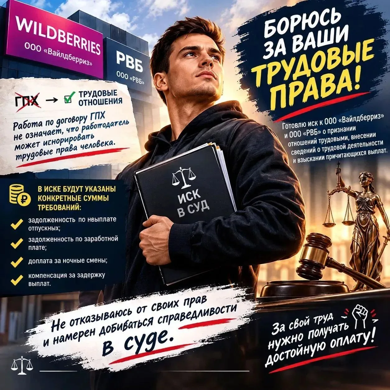 ⚖️ **РАБОТА ПО ГПХ — НЕ ПОВОД ЛИШАТЬ ЧЕЛОВЕКА ТРУДОВЫХ ПРАВ!**