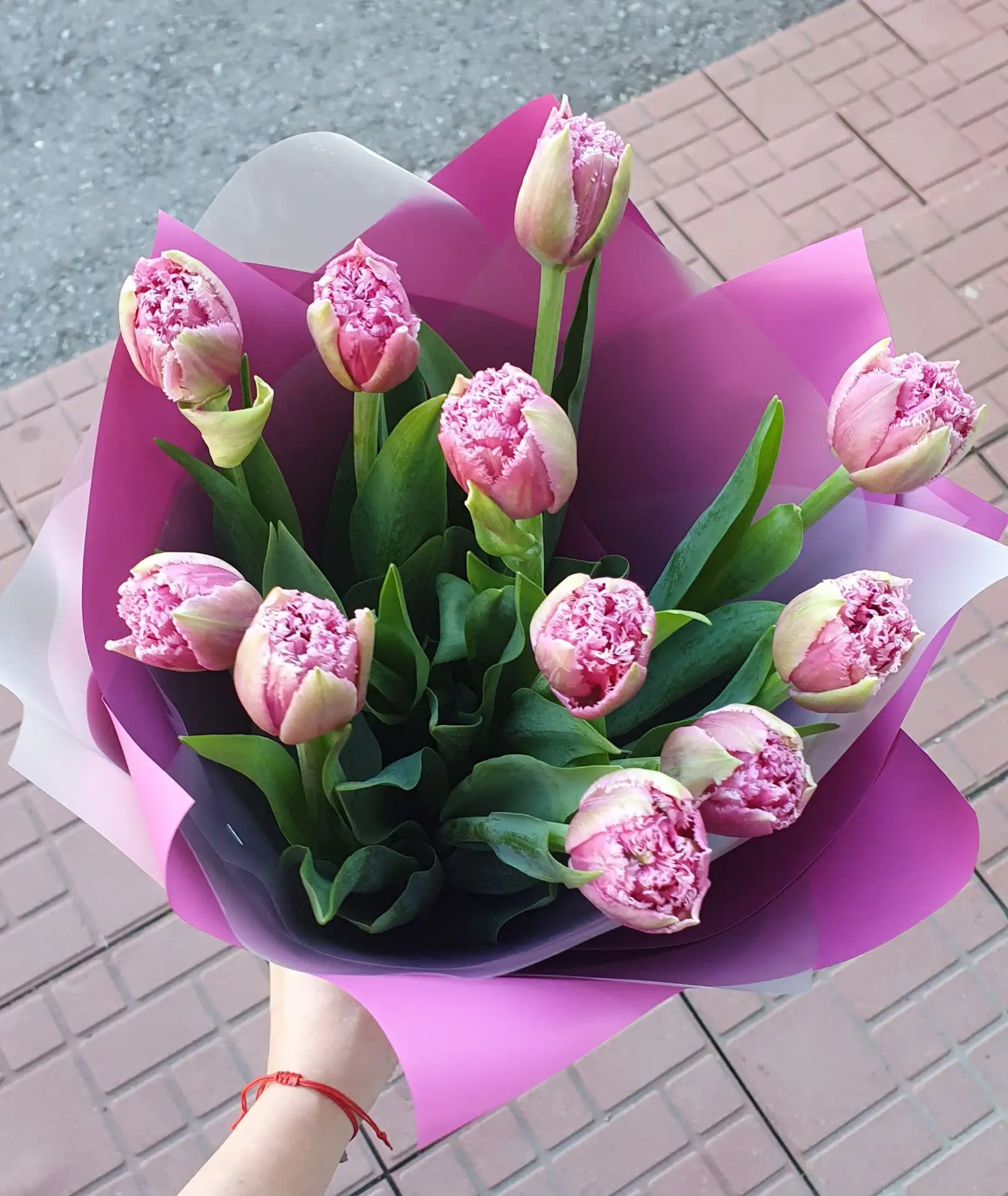 Букет с пионовидными тюльпанами💐