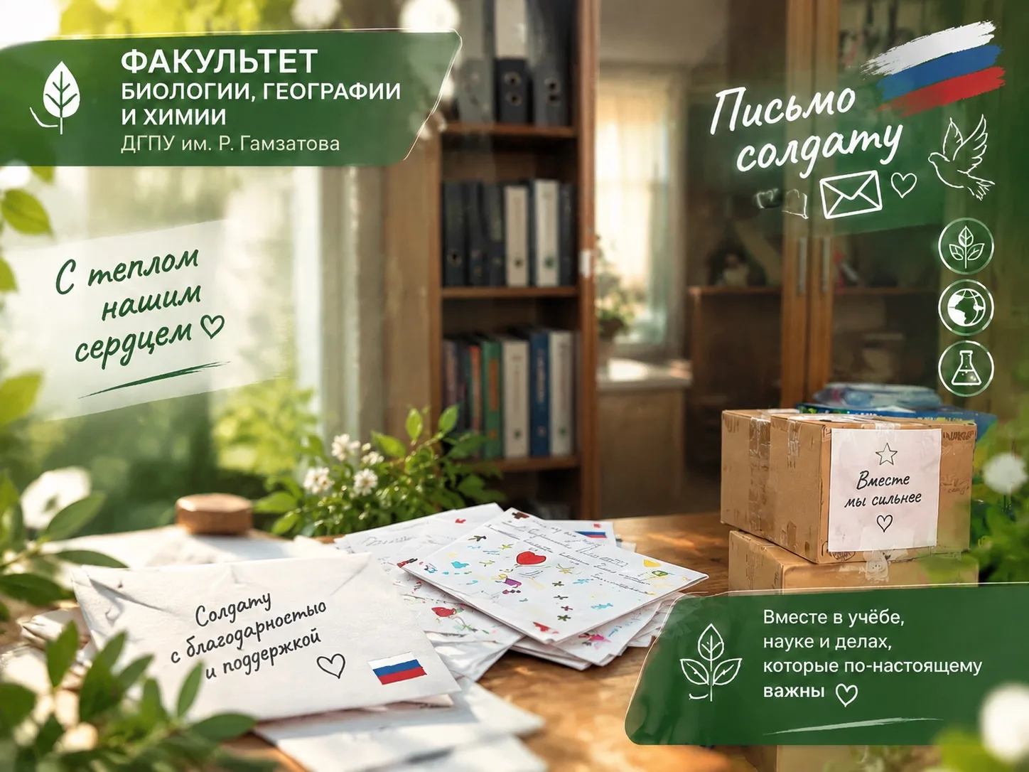 📣 Факультет биологии, географии и химии ДГПУ им. Р. Гамзатова вносит свой вклад в подд...
