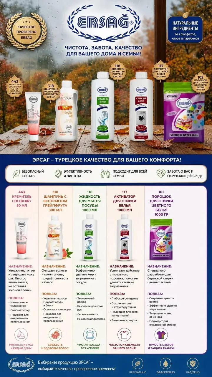 КАЧЕСТВО ПРОДУКЦИИ ERSAG