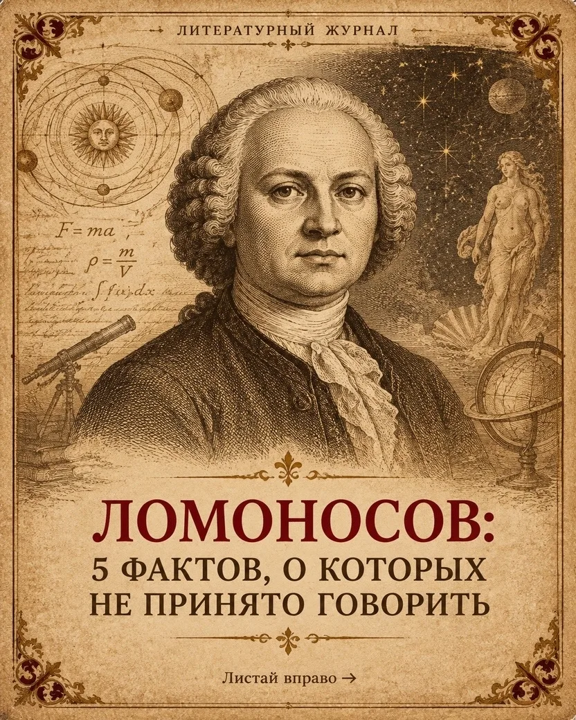 Факты о Ломоносове, о которых не принято говорить