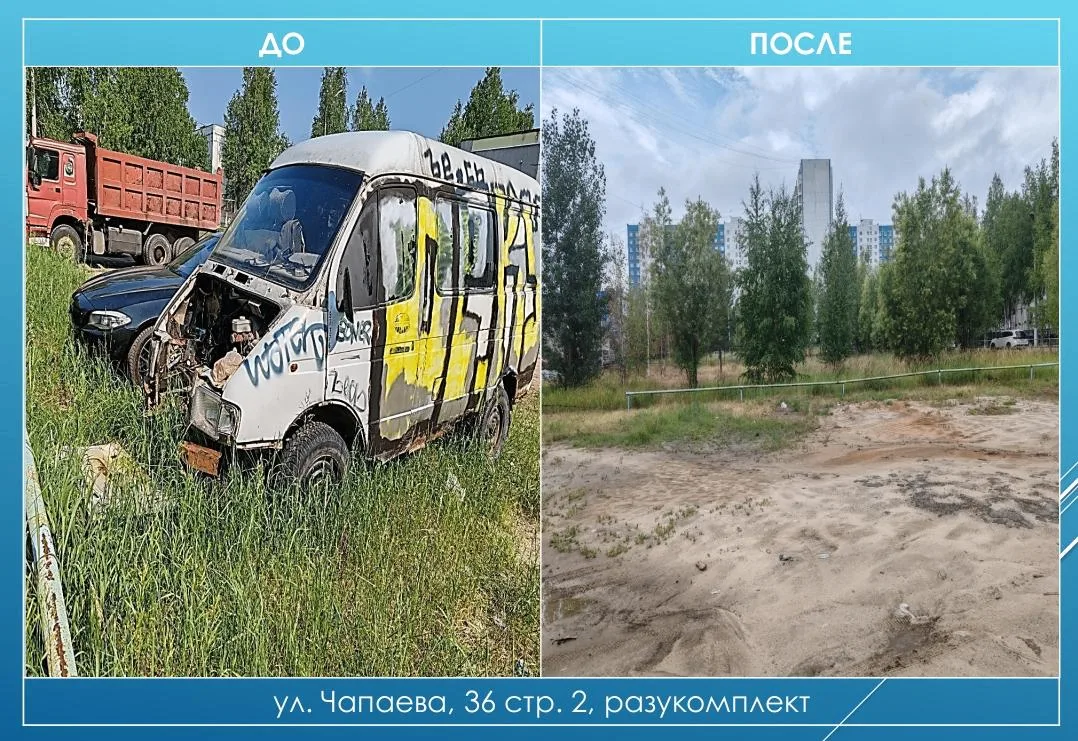 Администрация города отчиталась, что убрала автохлам в 7А микрорайоне. Но подписчики со...