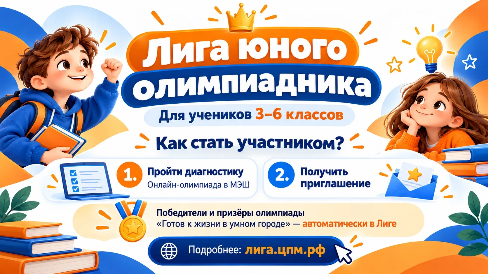 Уникальная возможность для учеников 3-6 класса.