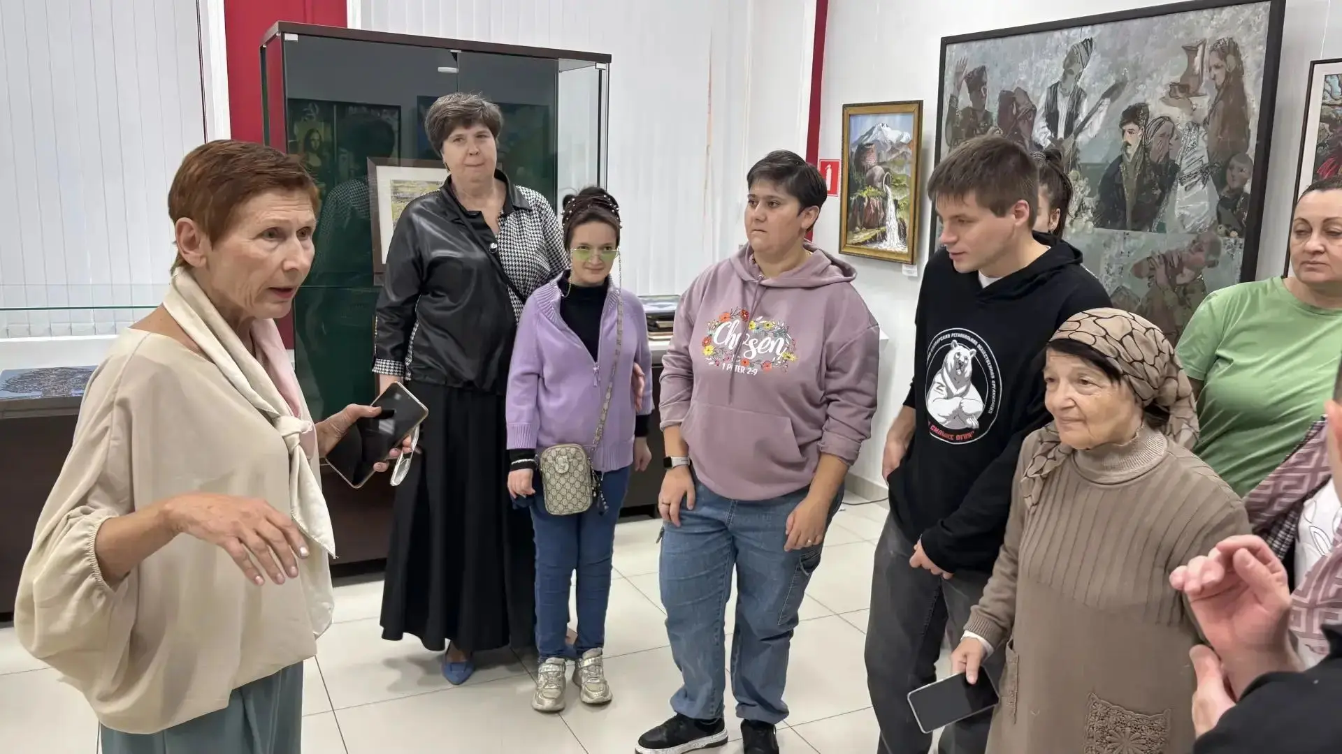 Кабардино-Балкарский музей ИЗО им. А.Л. Ткаченко встретил гостей - группу детей и взрос...