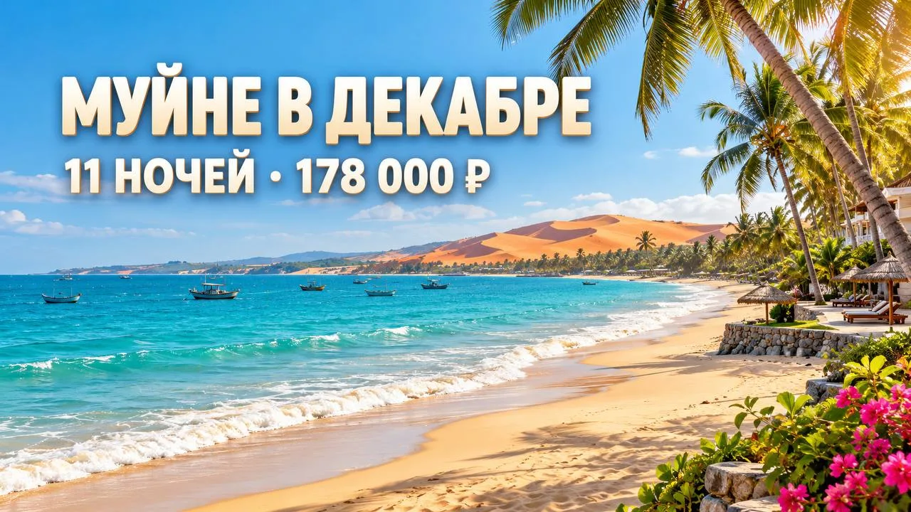 🌴 МУЙНЕ В ДЕКАБРЕ: ЛЕТО ПО ЦЕНЕ ЗИМЫ!