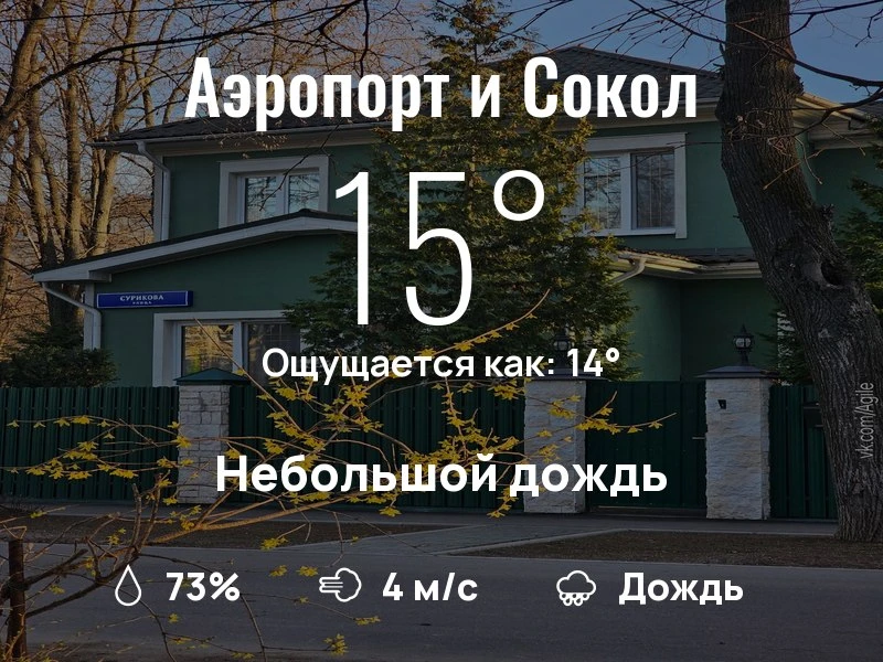 Что с погодой в Аэропорте и Соколе?