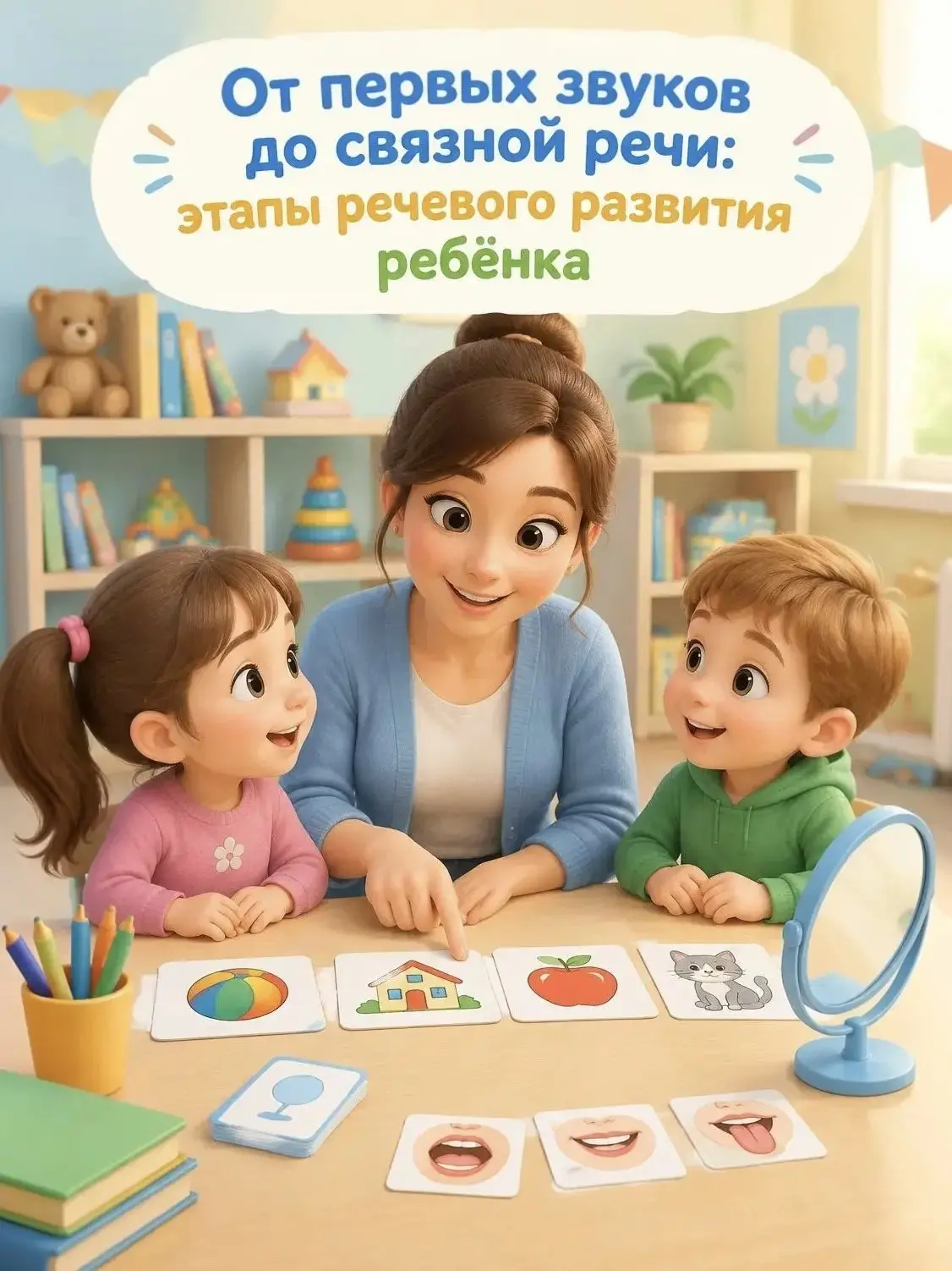 🗣 От первых звуков до связной речи