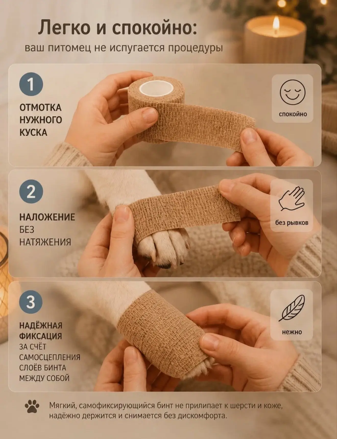 Самофиксирующиеся бинты ⤵️