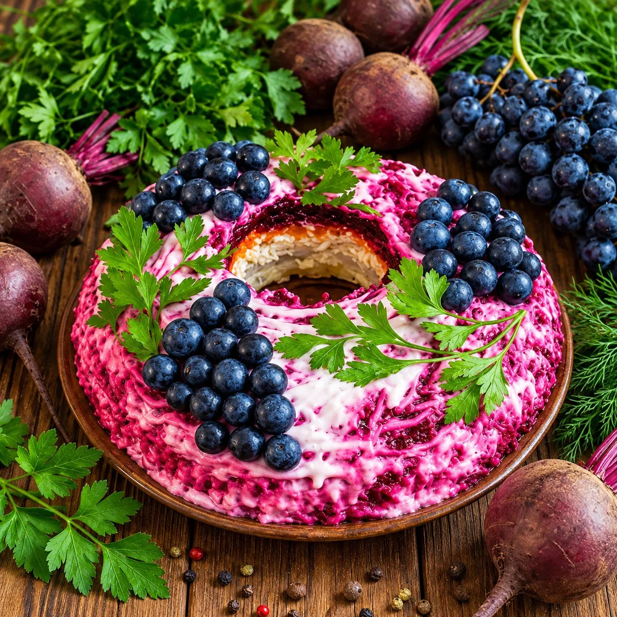 САЛАТ «ЧЁРНАЯ ГРОЗДЬ» 😋 | ДОМАШНИЙ РЕЦЕПТ