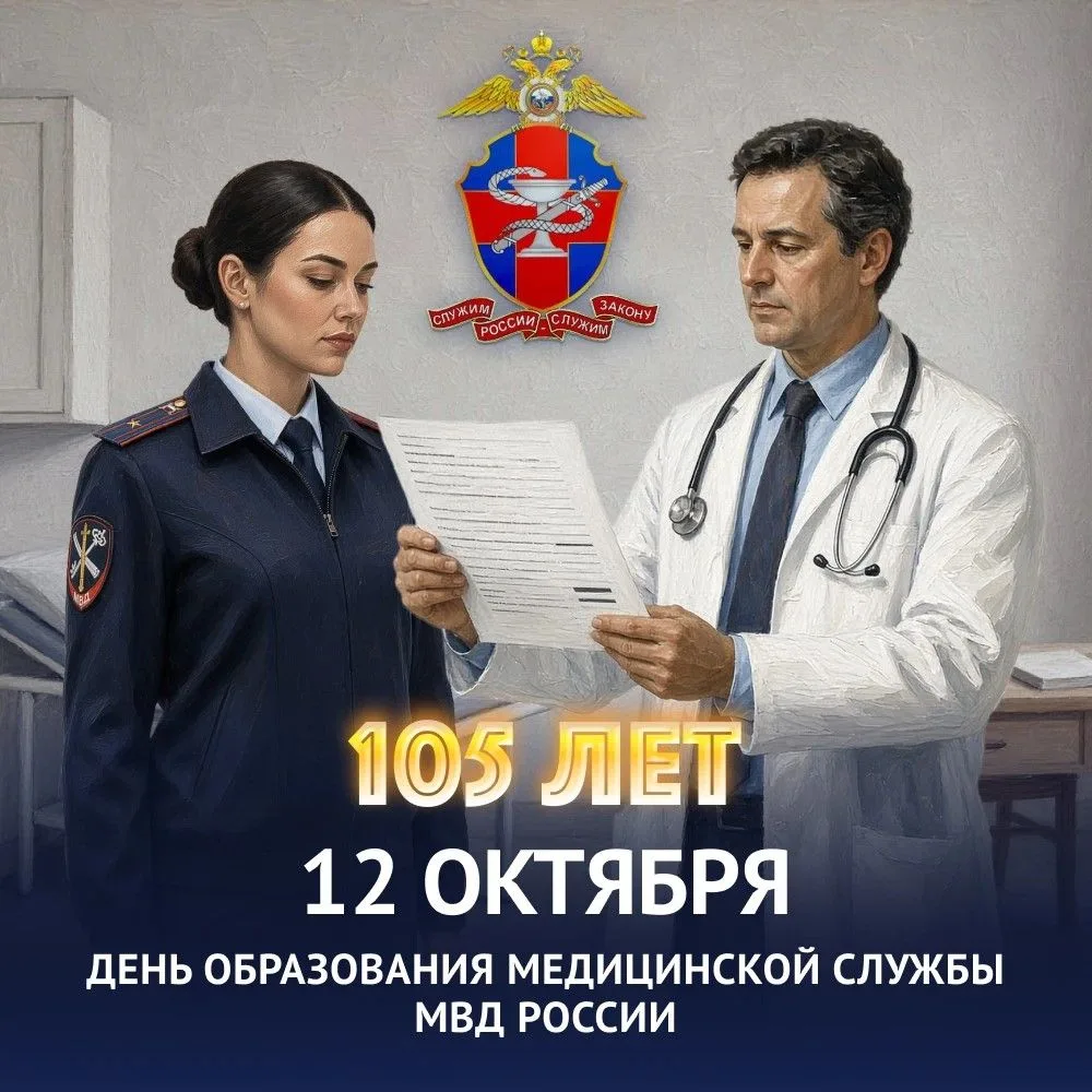 🎉105 лет медицинской службе системы МВД России