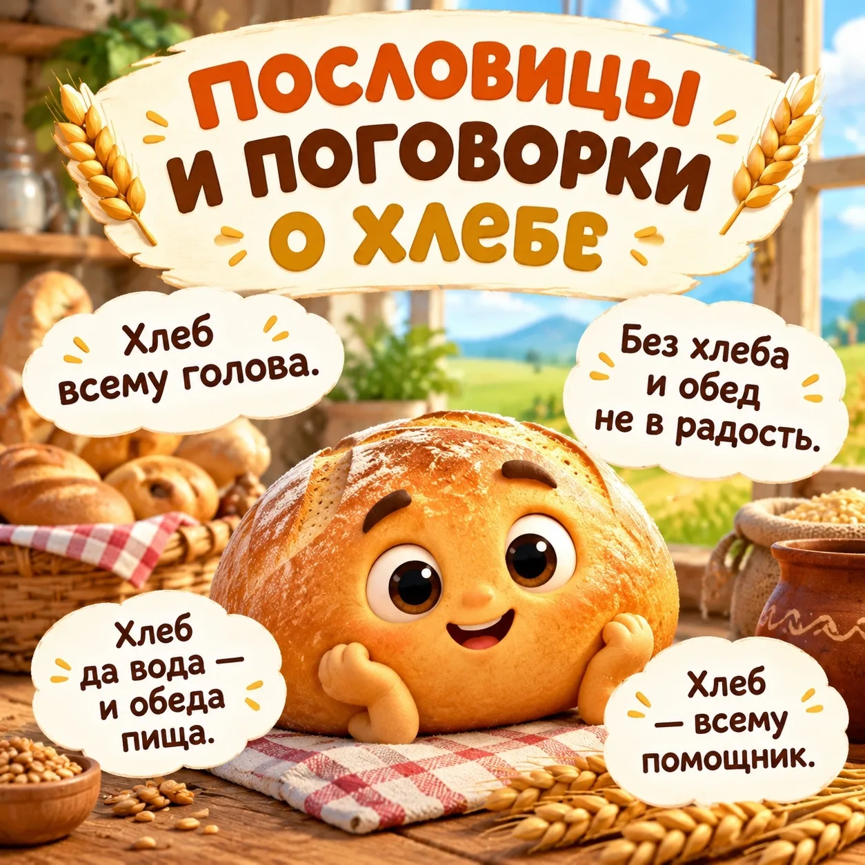 🌾 «Хлеб — всему голова»: мудрость предков для наших детей