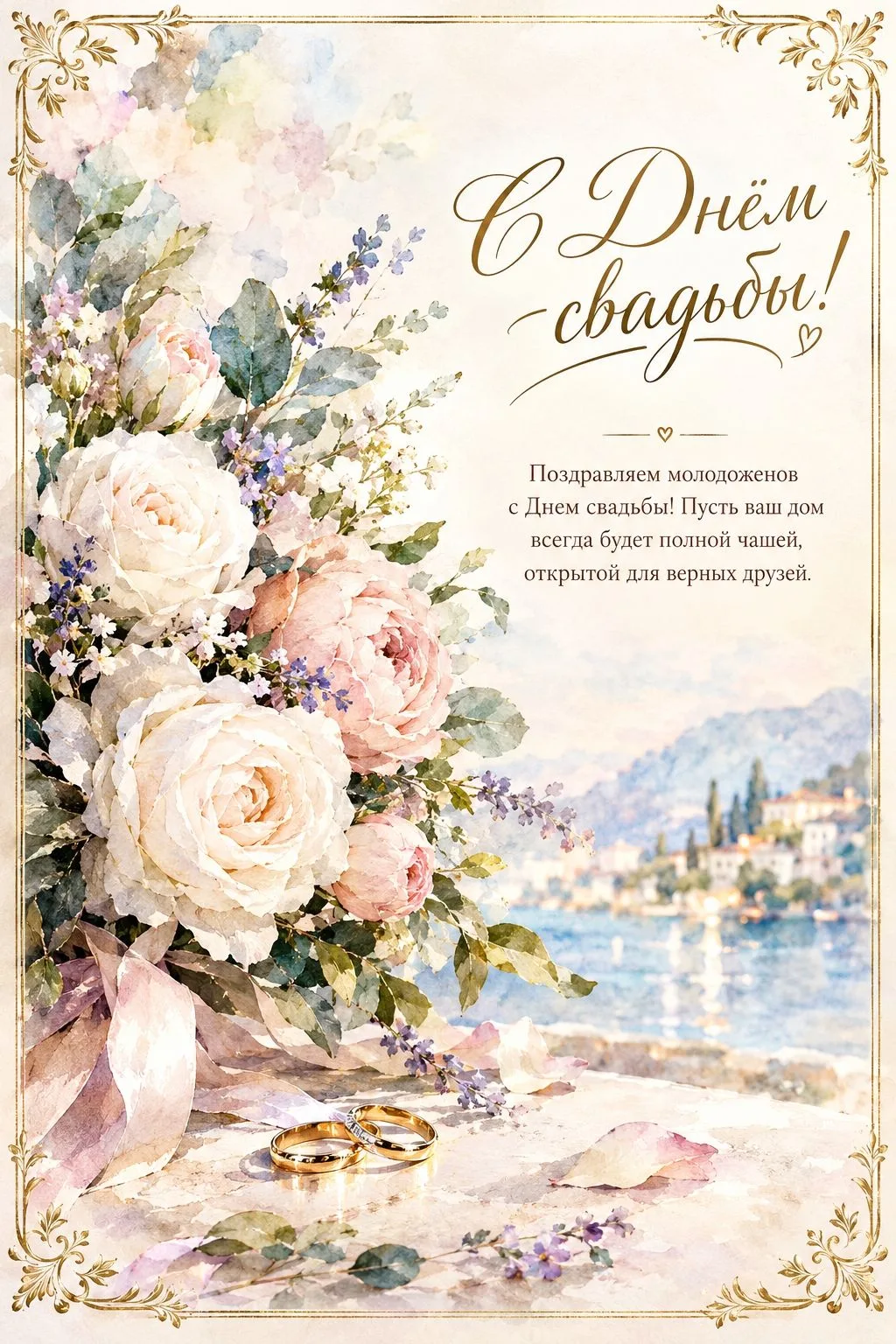 ❤️ Открытки с Днем Свадьбы