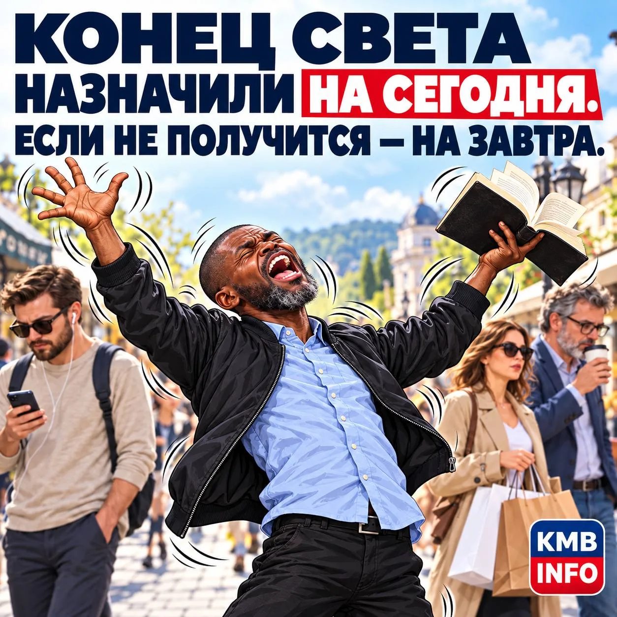 ⚡ Конец света назначили на сегодня. Если не получится — на завтра.