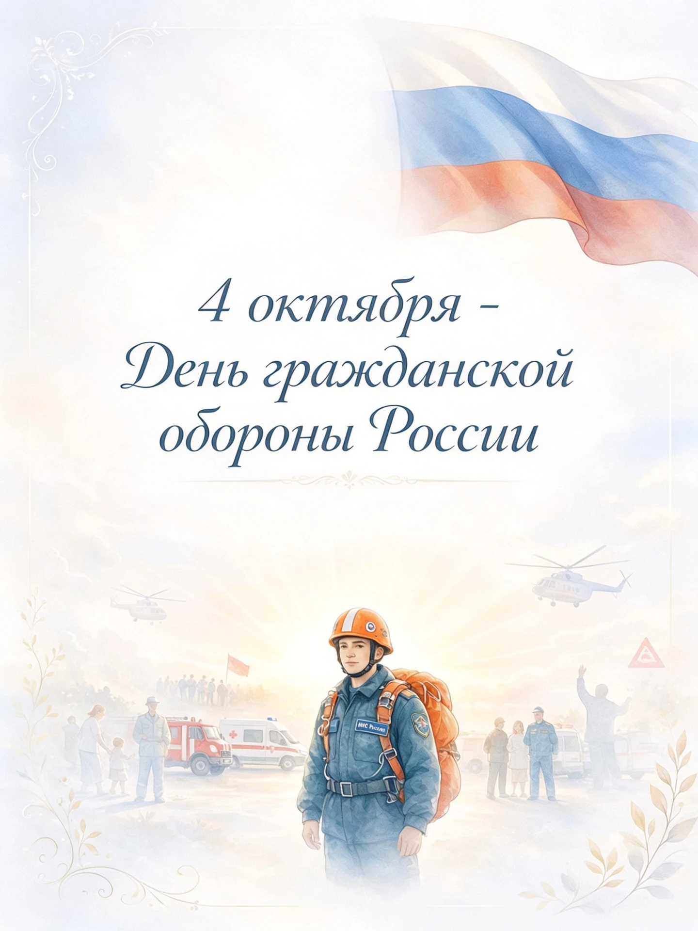 🚒 4 октября — День гражданской обороны России!