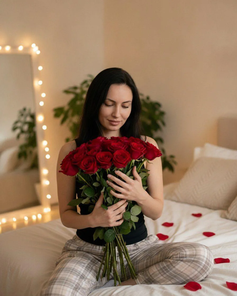 Вечер с розами🌹