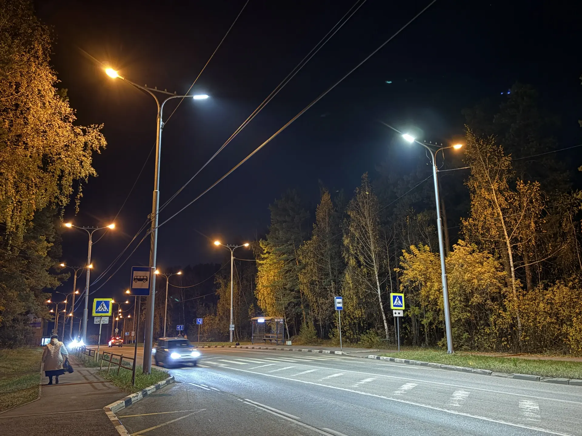 Контроль наружного освещения: провели вечерний объезд улиц города.