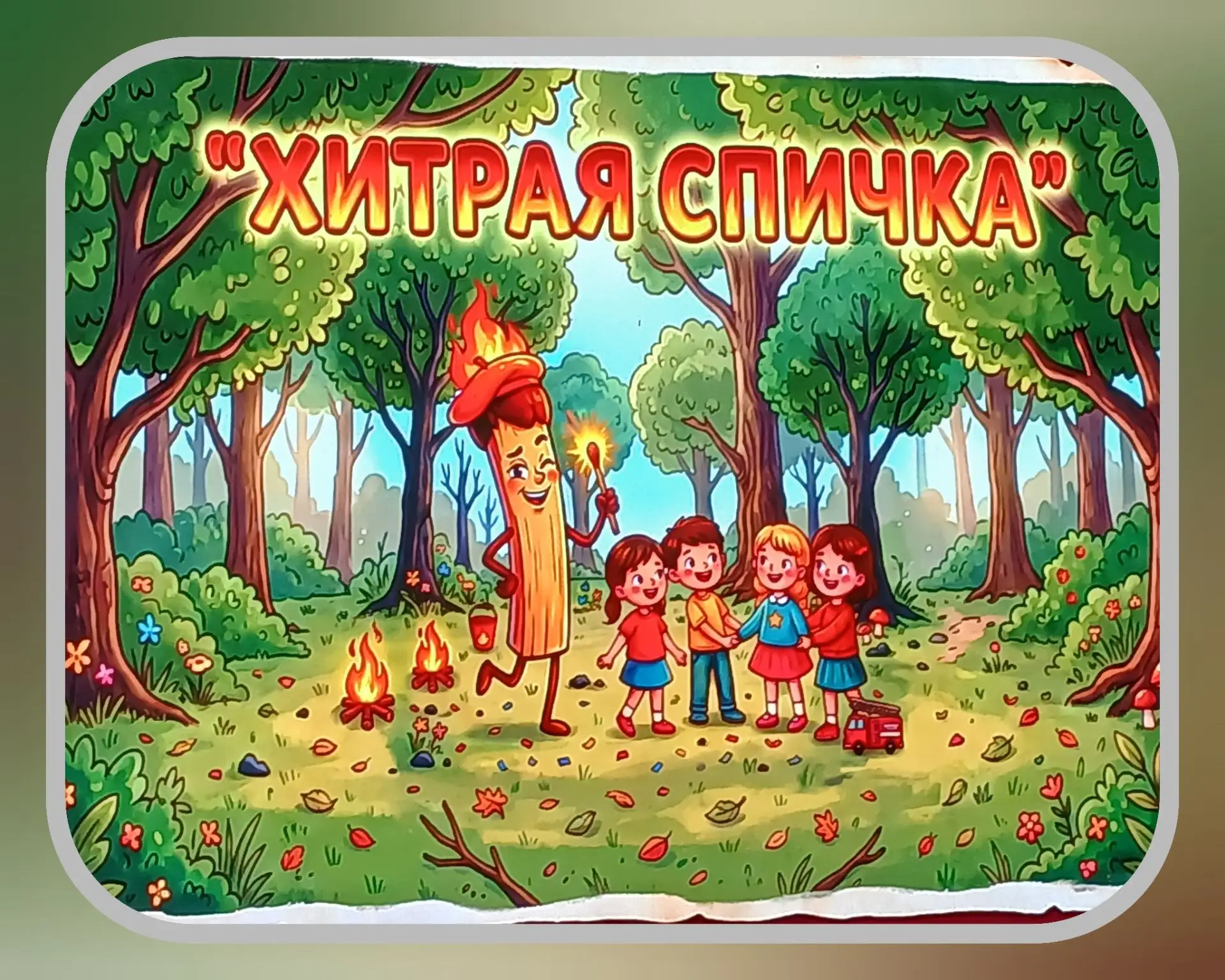 Осторожно! 🔥 Сегодня у нас разгулялась «Хитрая спичка»! 🧨