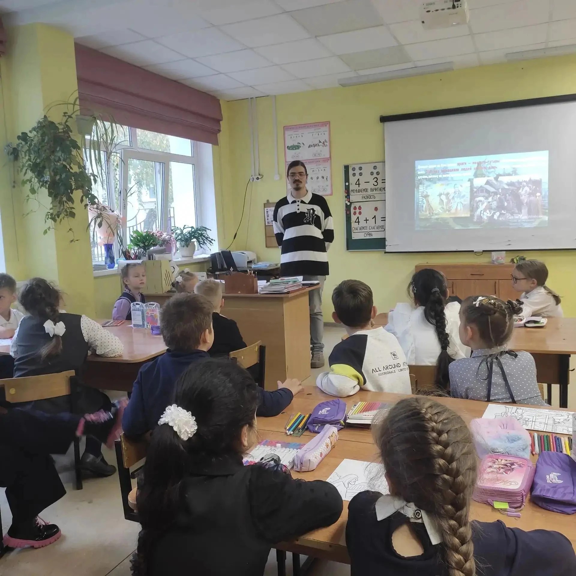 Сегодня в начальной школе прошло мероприятие, посвящённое житию святых защитников земли...