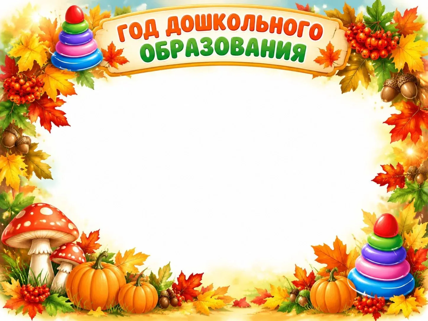 Рамочка Год дошкольного образования
