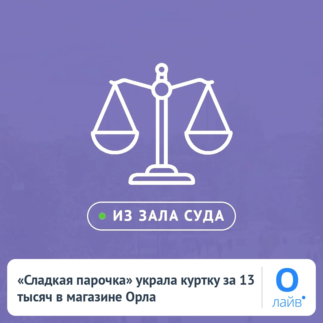 🛍️ «Сладкая парочка» украла куртку за 13 тысяч в магазине Орла